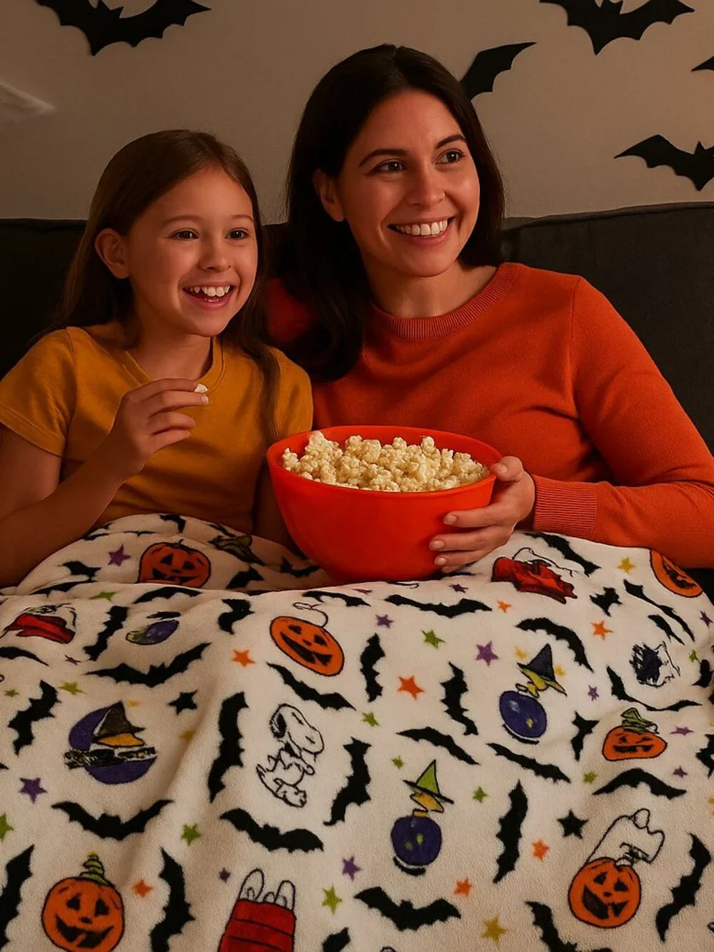 Peanuts Snoopy Halloween Plush Throw Blanket 60x72 Woodstock